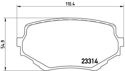 BREMBO P 79 009 Číslo výrobce: 23314. EAN: 8020584057292.