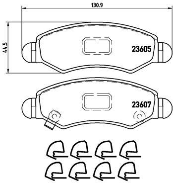 BREMBO P 79 015 Číslo výrobce: 23607. EAN: 8020584059678.