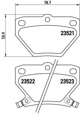 BREMBO P 83 052 Číslo výrobce: 23522. EAN: 8020584057872.
