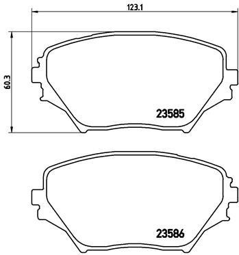 BREMBO P 83 055 Číslo výrobce: 23586. EAN: 8020584057902.