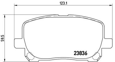 BREMBO P 83 061 Číslo výrobce: 23836. EAN: 8020584057964.