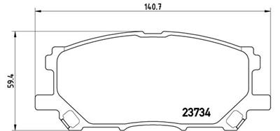 BREMBO P 83 067 Číslo výrobce: 23989. EAN: 8020584058022.