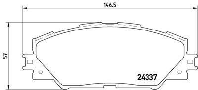 BREMBO P 83 071 Číslo výrobce: 24337. EAN: 8020584059715.
