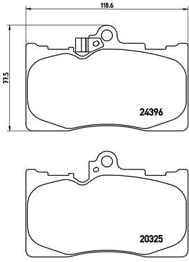 BREMBO P 83 072 Číslo výrobce: 24396. EAN: 8020584062104.