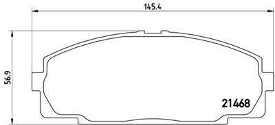 BREMBO P 83 092 Číslo výrobce: 21468. EAN: 8020584062302.