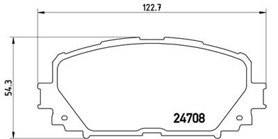 BREMBO P 83 101 Číslo výrobce: 24708. EAN: 8020584062395.