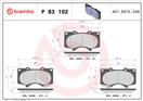 BREMBO P 83 102X