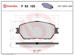 BREMBO P 83 105
