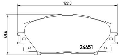 BREMBO P 83 106 Číslo výrobce: 24451. EAN: 8020584090923.