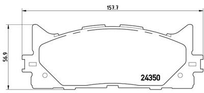 BREMBO P 83 117 Číslo výrobce: 24350. EAN: 8020584091098.