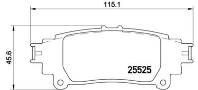 BREMBO P 83 132 Číslo výrobce: 25525. EAN: 8020584103784.