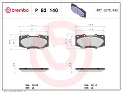 BREMBO P 83 140