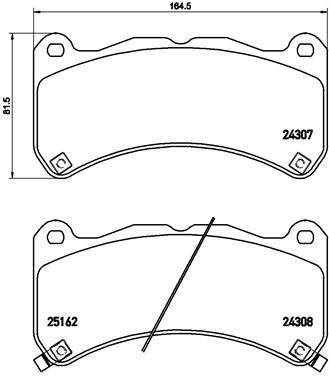 BREMBO P 83 146 Číslo výrobce: 24308. EAN: 8020584108888.