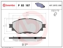 BREMBO P 83 167