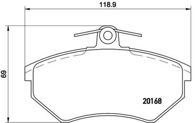 BREMBO P 85 011 Číslo výrobce: 20168. EAN: 8020584058145.