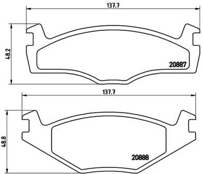 BREMBO P 85 012 Číslo výrobce: 20888. EAN: 8020584058152.