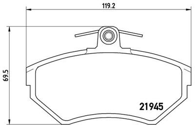 BREMBO P 85 032 Číslo výrobce: 21945. EAN: 8020584058350.