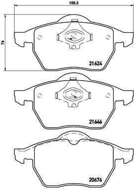 BREMBO P 85 036 Číslo výrobce: 21624. EAN: 8020584058398.