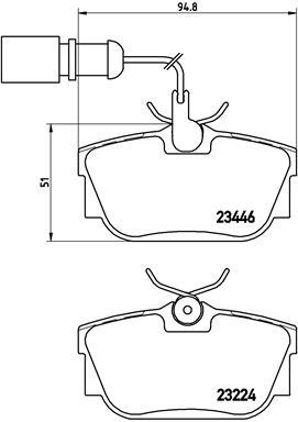 BREMBO P 85 059 Číslo výrobce: 23446. EAN: 8020584058626.