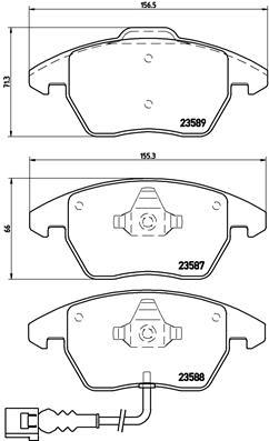 BREMBO P 85 075X Číslo výrobce: 23588. EAN: 8020584069295.