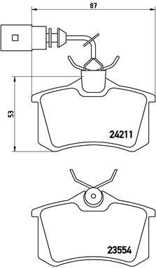 BREMBO P 85 101 Číslo výrobce: 24211. EAN: 8020584062500.
