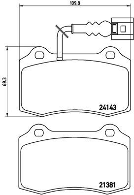 BREMBO P 85 104 Číslo výrobce: 24143. EAN: 8020584062531.