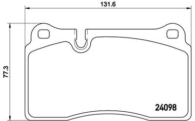 BREMBO P 85 110 Číslo výrobce: 24098. EAN: 8020584062593.