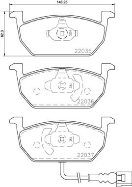 BREMBO P 85 137 Číslo výrobce: 22036. EAN: 8020584112502.