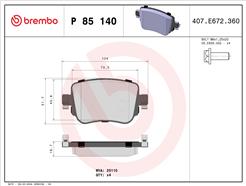 BREMBO P 85 140