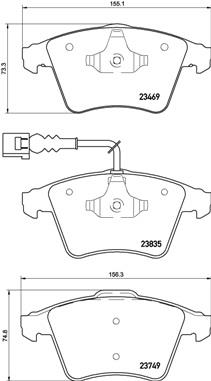 BREMBO P 85 149 Číslo výrobce: 23835. EAN: 8020584081273.
