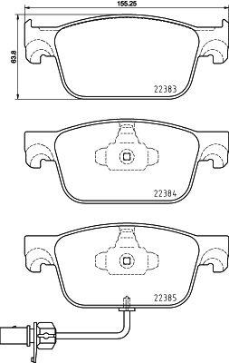 BREMBO P 85 153X Číslo výrobce: 22384. EAN: 8020584069486.