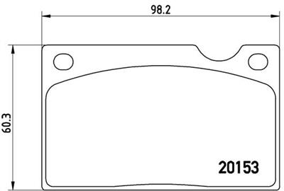 BREMBO P 86 003 Číslo výrobce: 20153. EAN: 8020584058916.