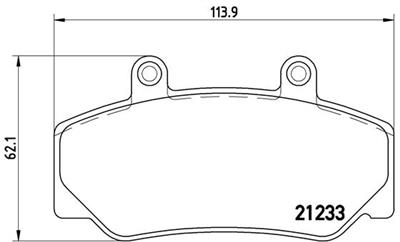 BREMBO P 86 006 Číslo výrobce: 21233. EAN: 8020584058947.