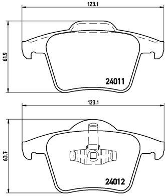 BREMBO P 86 019 Číslo výrobce: 24012. EAN: 8020584059074.
