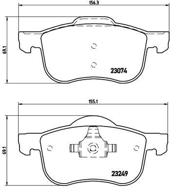 BREMBO P 86 020 Číslo výrobce: 23249. EAN: 8020584062623.