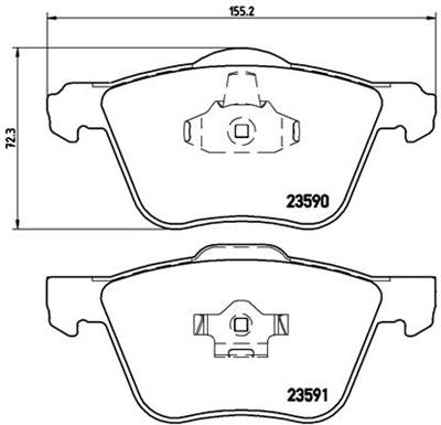 BREMBO P 86 022 Číslo výrobce: 23591. EAN: 8020584062647.