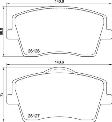 BREMBO P 86 031 Číslo výrobce: 26127. EAN: 8020584115572.