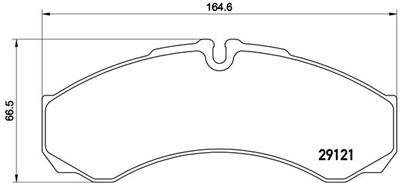 BREMBO P A6 021 Číslo výrobce: 29121. EAN: 8020584059319.
