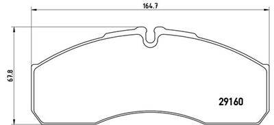 BREMBO P A6 022 Číslo výrobce: 29160. EAN: 8020584059326.