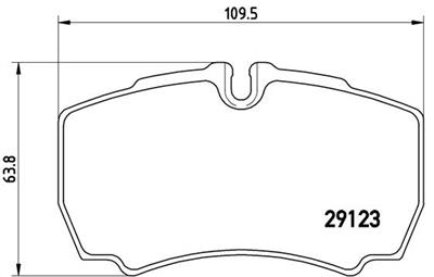 BREMBO P A6 023 Číslo výrobce: 29123. EAN: 8020584059333.