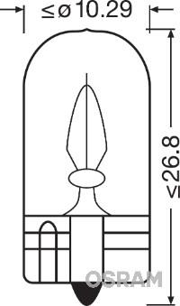 OSRAM 2821 Číslo výrobce: W3W. EAN: 4050300838663.