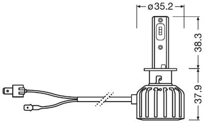 OSRAM 64150DWNB-2HFB Číslo výrobce: H1 LED. EAN: 4062172373791.