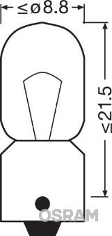 OSRAM 3893-02B Číslo výrobce: T4W. EAN: 4050300647609.