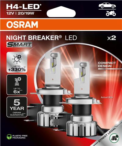 OSRAM 64193DWNBSM-2HB Číslo výrobce: H4 LED. EAN: 4062172398138.