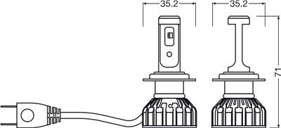 OSRAM 64210DWNBSM Číslo výrobce: H7 LED. EAN: 4062172408370.