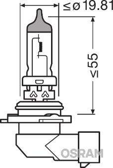 OSRAM 9006-01B Číslo výrobce: HB4. EAN: 4008321171238.