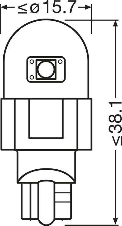 OSRAM 921DRP-2BL Číslo výrobce: W16W. EAN: 4062172401630.
