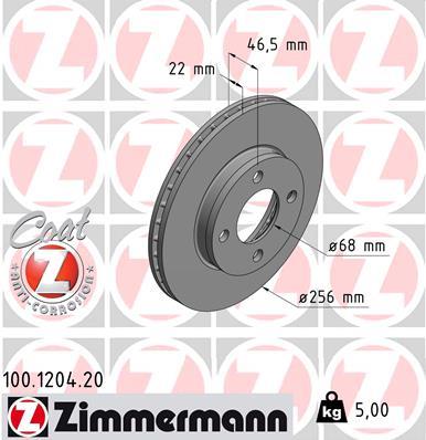 ZIMMERMANN 100.1204.20 EAN: 4250238767763.