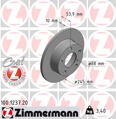 ZIMMERMANN 100.1237.20 EAN: 4250238756514.