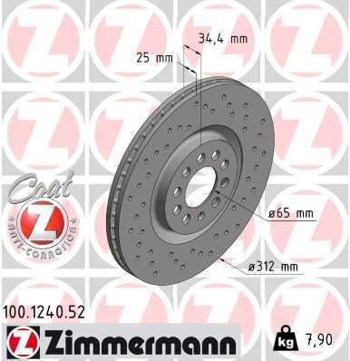 ZIMMERMANN 100.1240.52 EAN: 4250238745426.